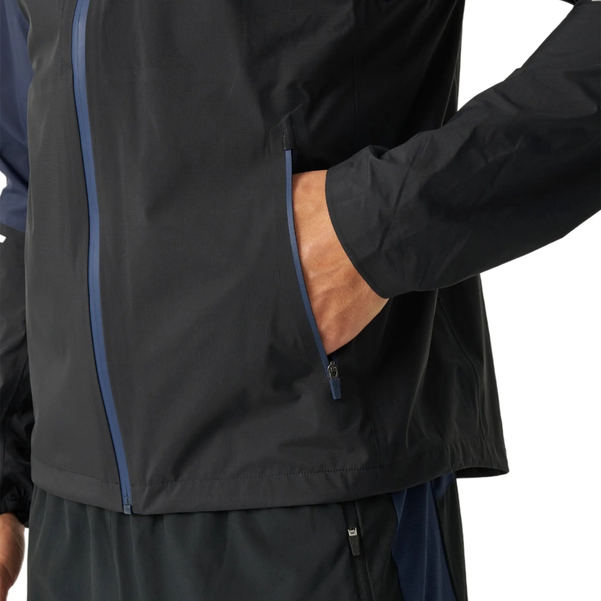 Detailed View of Reprimo Nova Black Navy Jacket REP254-455